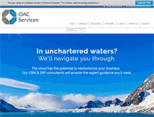 Tablet Screenshot of oacservices.com